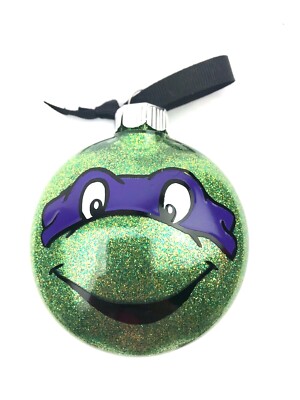 Christmas Ornament purple turtle gift hanging plastic holiday tree kids