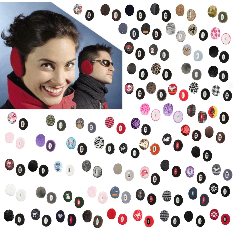 EARBAGS FASHION Design Ohren Wärmer Schützer Mütze Stirnband Strick Leder Jeans