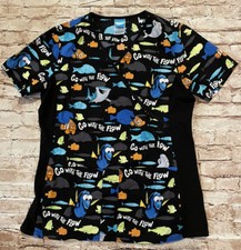 Finding Dory Scrub Top Womens Small S Go With The Flow
