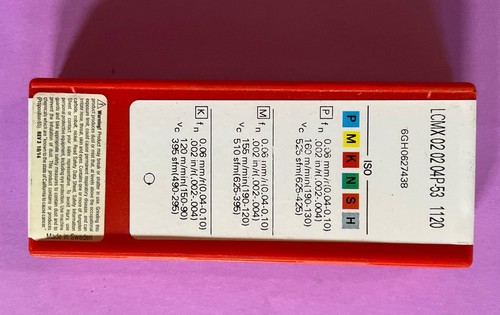 NEW 10 pieces Sandvik LCMX 02 02 04P-53 1120 indexable carbide inserts - Picture 2 of 2