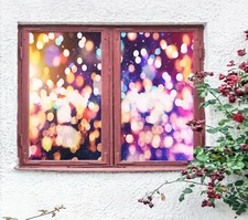 3D Beautiful Light A106 Window Film Print Sticker Cling Stained Glass UV Zoe