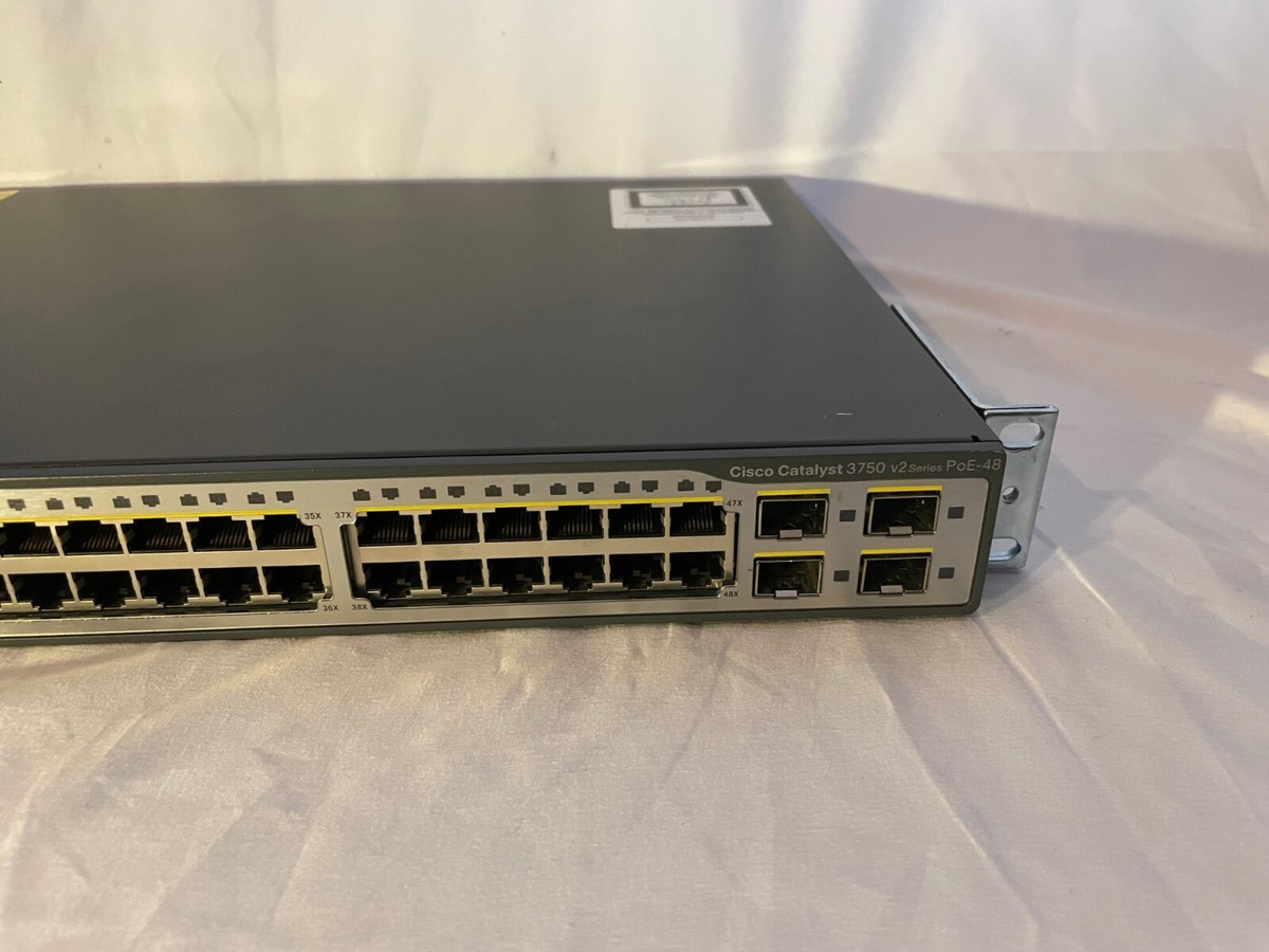 Cisco Catalyst 3750 Series Datasheet -48PS-S PoE 48 Porte - Managed Layer 3, Usato Ma Ottimo Switch Cisco Catalyst 3750v2 Cisco Catalyst 3750 Series Datasheet -48PS-S PoE 48 Porte - Managed Layer 3, Usato Ma Ottimo Switch Cisco Catalyst 3750v2