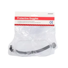 Protective Goggles; Vinyl/Polycarbonate Safety Goggles, One Size Fits All
