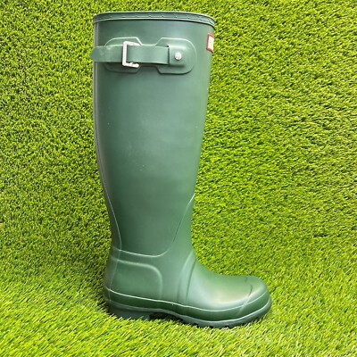 Hunter Original Tall Womens Size 5 Green Outdoor Waterproof Knee High Rain Boots
