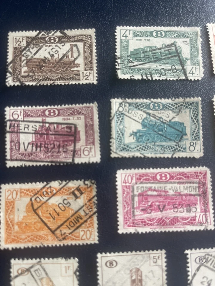 Belgium 1948-1966 Railway Parcelpost Used 16 Stamps, F/VF - Image 2 of 4