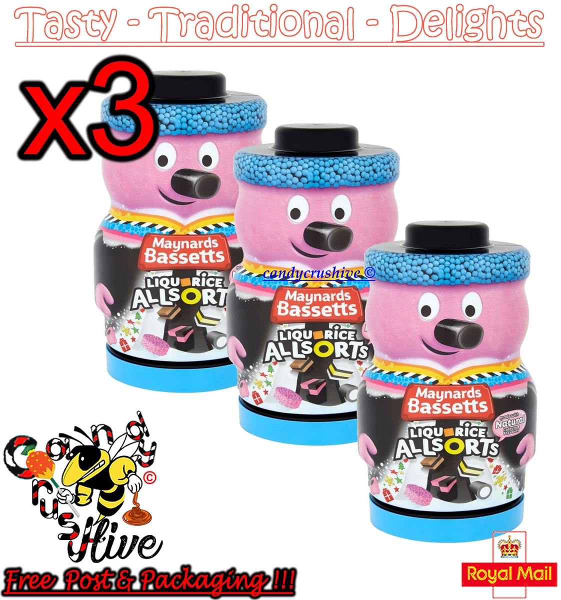 MAYNARDS BASSETTS ALLSORTS LICORICE MAN, 52 OFF