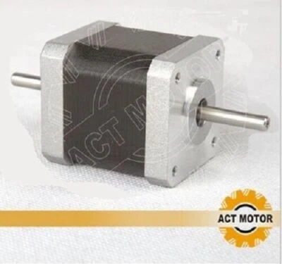 ACT MOTOR ACT Nema17 Stepper 17HS4417B10 1.7A 40mm 0.4N.m 1,8° Dual-Shaft 3D printers CNC