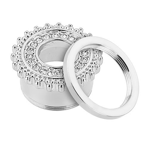 Piercing Tunnel Oreille Doré Tribal Fleur De Lotus - Foto 11