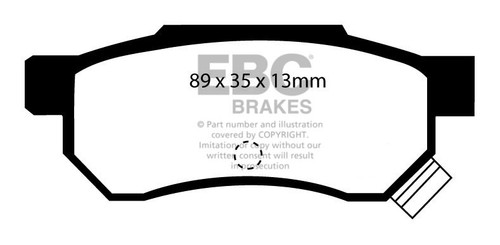 NEW EBC ULTIMAX FRONT AND REAR BRAKE PADS KIT BRAKING PADS OE QUALITY PADKIT435 - Picture 3 of 6