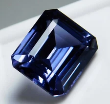 Certified 12.20 Ct Natural Purple Musgravite Emerald Cut IF Loose Gemstone