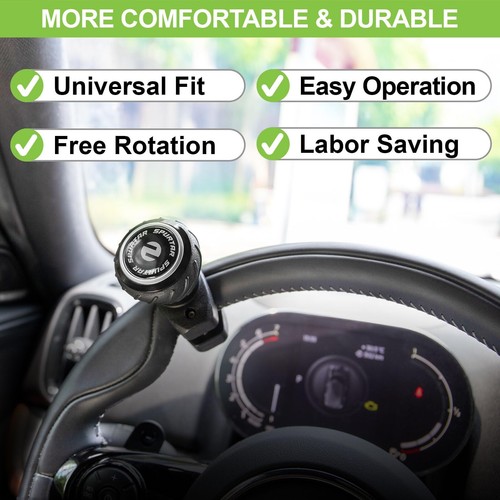 Universal Steering Wheel Knob Car Power Handle Spinner for Cars Semi Trucks - Picture 7 of 8