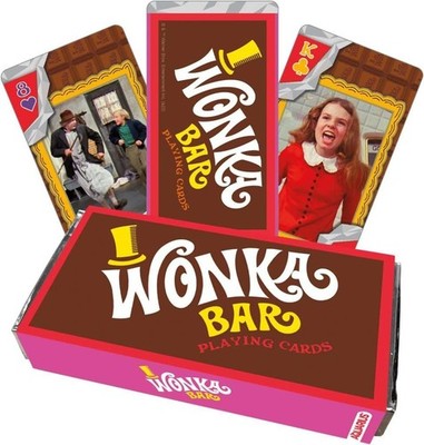 Willy Wonka Poker 52 Karten Deck Riegel Schokoladenfabrik