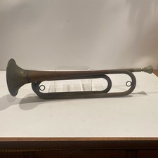 Vintage U.S. Regulation Brass Bugle No Maker