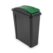 Image of 25L Slimline Plastic Recycle Recycling Bin Waste Storage Dustbin Kitchen Garden
