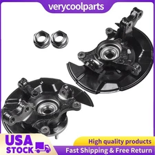 Front Steering Knuckles & Wheel Hub Bearings for 2014-2018 Toyota Corolla Matrix