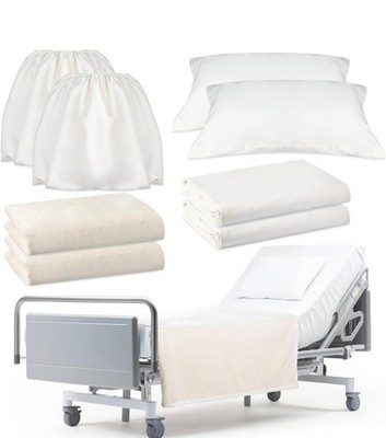Hospital Bed Sheets Set 8 Pcs Soft Knitted Standard Quality SmoothNovelty Fitted