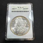 1883-P MORGAN SILVER DOLLAR - ANACS SOAPBOX MS 64 PL PROOF LIKE BEAUTY
