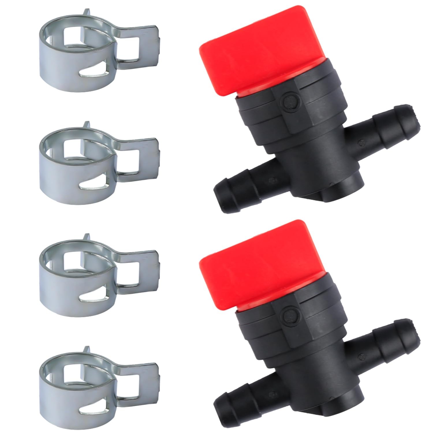 Rumyve 2set 1/4"" Fuel Shut Off Valve,Motorcycle Petcock Tank Tap...