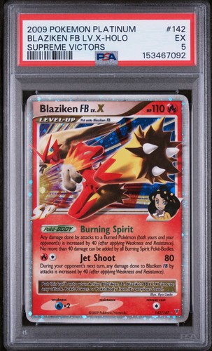 Blaziken FB LV.X graded PSA 5 for sale on eBay