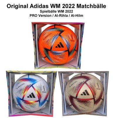 Adidas WM 2022 Profi Matchbälle Spielbälle AL Rihla Al Hilm PRO WC 22 Pallone