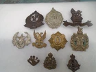 Super collection of metal military cap badges    GREAT JOB LOT   mixed regiments