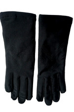 ARIS 56055 VINTAGE LADIES BLACK LINED DRIVING GLOVES/ONE SIZE/PRE-OWNED