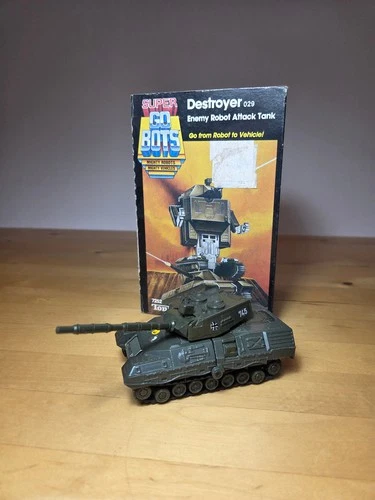 1984 Bandai Tonka Super Gobots Destroyer Tank Figure Boxed