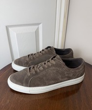 Massimo Dutti Men’s Brown Suede Trainers Sneakers EU 42 UK 8 Leather Lace Up