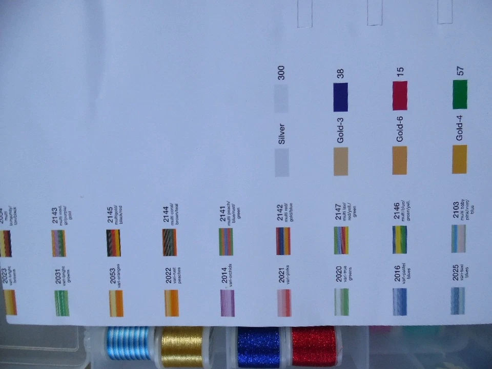 LOTE DE 56 PISCINAS MADEIRA HILO RAYÓN 200m NAVIDAD METALIZADAS Y VARIADAS Foto 4 de 4