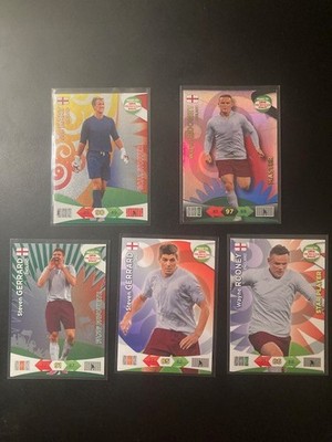 2014 Panini FIFA World Cup Adrenalyn XL Wayne Rooney Master Steven Gerrard Fan