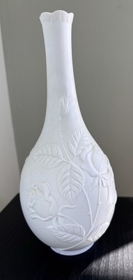 Vintage AK Kaiser W. Germany White Bisque Floral Vase 664 M. Frey