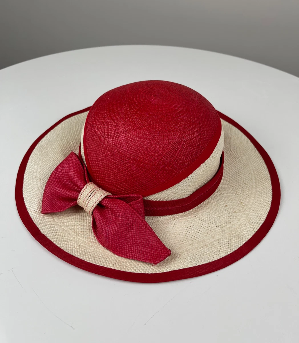 Red Straw Panama Hats for Women for sale | eBay