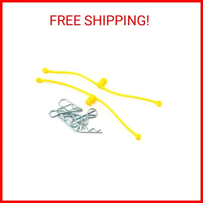 Dubro Products Body Klip Retainers, Yellow (2), DUB2247 - Image 2 of 2