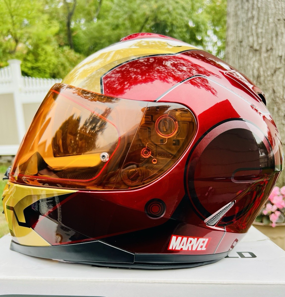 HJC IS-17 Marvel “Iron Man” Full Face Helmet/OEM Box, Visors, Bag