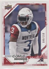 2019 Upper Deck CFL Red 49/150 Dominique Ellis #96 0b3