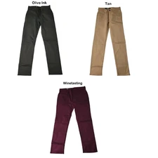 Express Men's Slim Fit Soft Cotton Zip/Button Closure 5 Pocket Pant