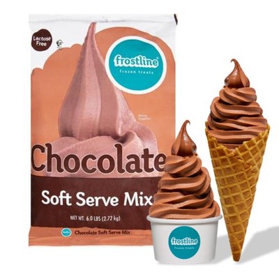 Frostline Chocolate Soft Serve Ice Cream Mix, Lactose & 96 Ounce (Pack of 1)