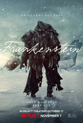 2025 Frankenstein Movie Poster 11X17 Oscar Isaac Mia Goth Jacob Elordi Horror  