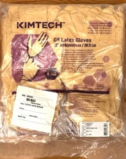 100 Pack of Kimtech 12" 8 mil Industrial Use G5 Latex Gloves Size M 7.0 - 7.5