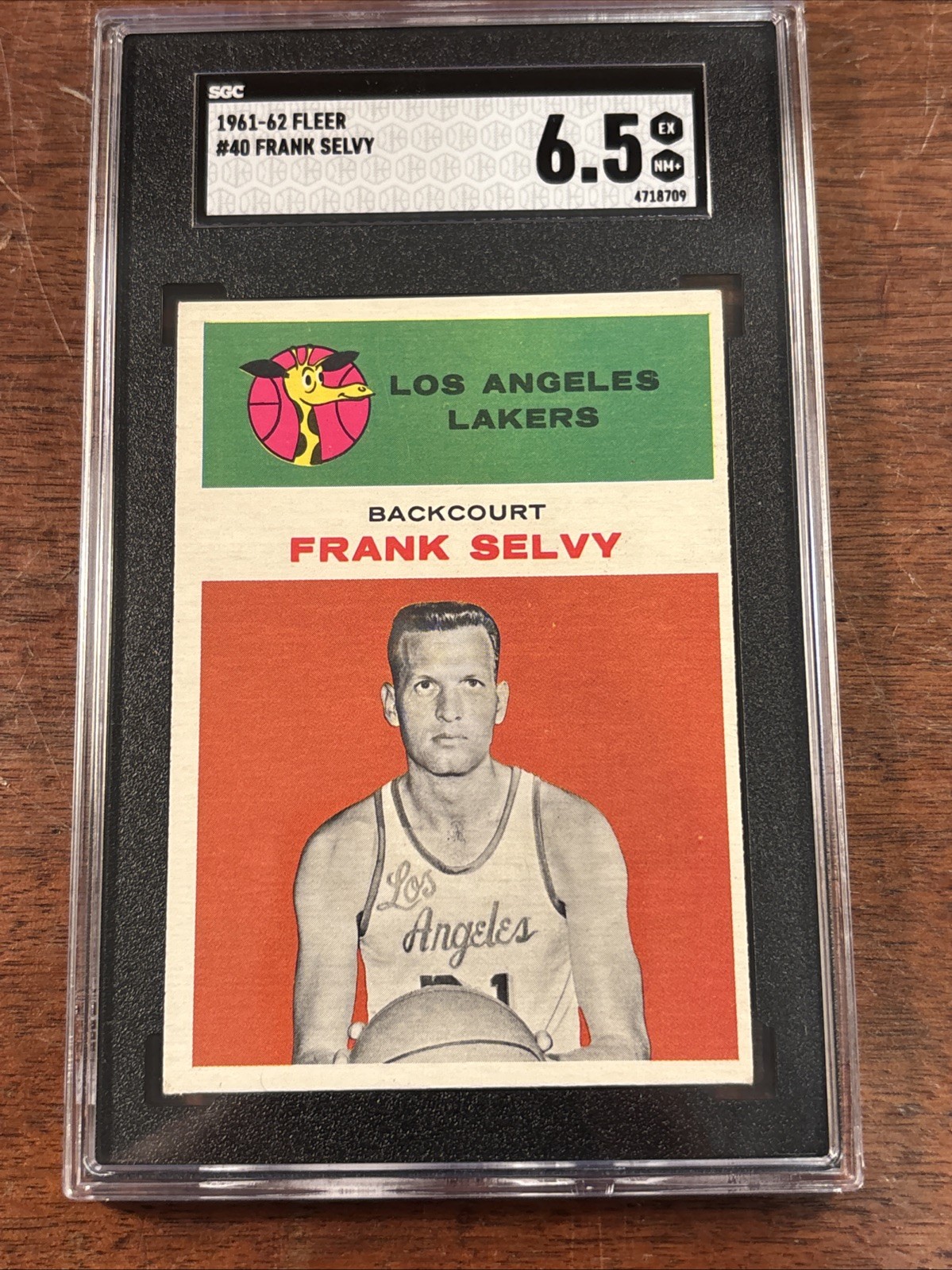 1961 Fleer #40 Frank Selvy - SGC 6.5 Los Angeles Lakers