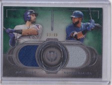 Joey Gallo/Nomar Mazara - 2019 Topps Tribute - Dual Player Relic - Green /99