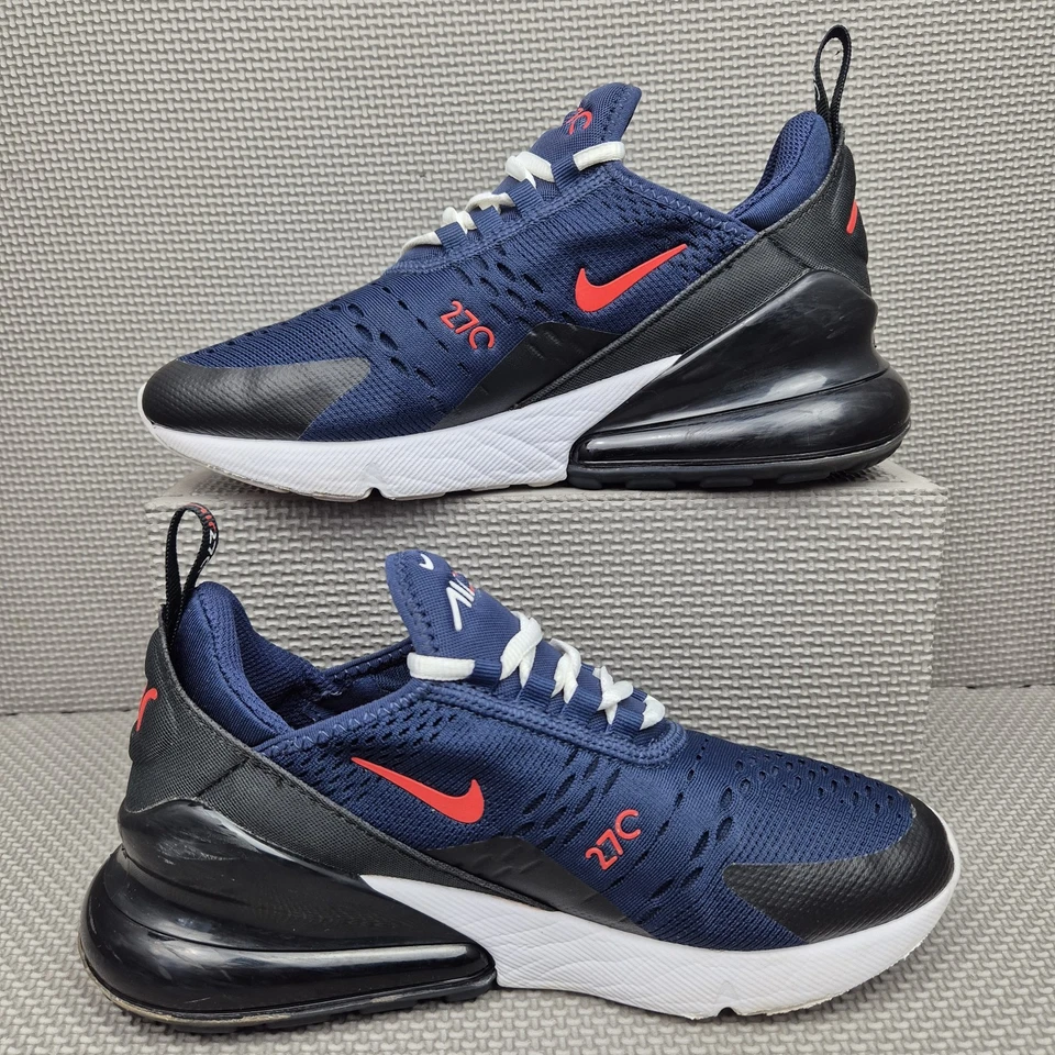 Nike Air Max 270 Trainers UK 4.5 Navy Blue White Red Black Lightweight Sneakers  - Image 4 of 4