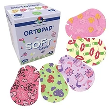 Ortopad® Soft Bamboo Girls Eye Patches, 50/Box (Regular Size, 4+ yrs) Textu