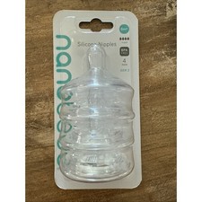 Nanobebe Silicone Baby Bottle Nipples Triple Vented High Flow 6m Gen  2  Y NEW