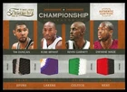 2009 Timeless Treasure QUAD PATCH 3/5 Dwyane Wade Kobe Bryant Tim Duncan Garnett