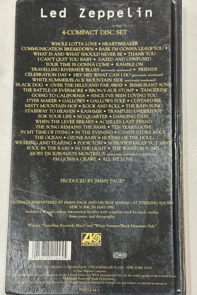 Led Zeppelin Remasters CD 4 Disc Edition - Image 3 of 4