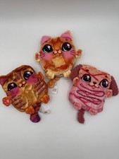 Cookeez Makery Toasty Treatz Plush Pnutty Tiger Pancake Kitty Poodle Dog Cat Lot