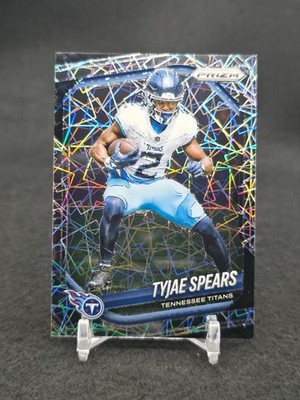 2025 Panini Prizm #270 Tyjae Spears Lazer Prizm Tennessee Titans