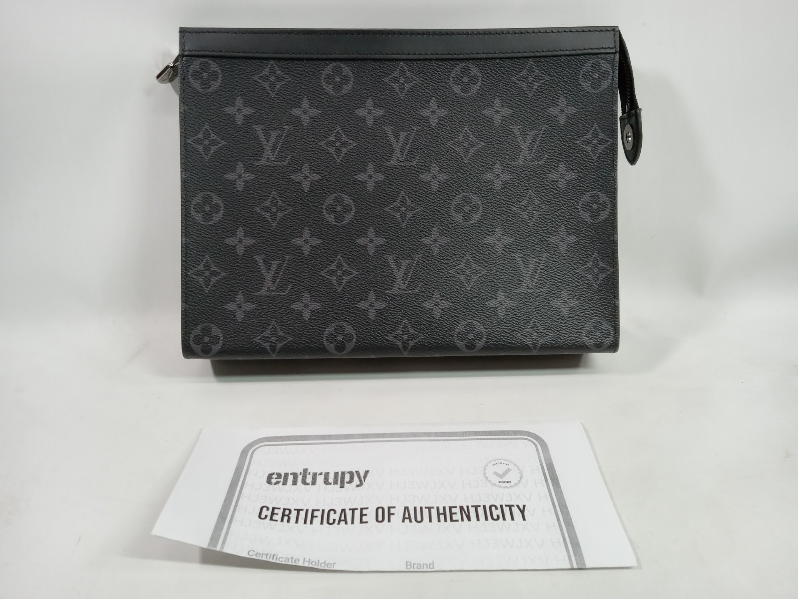 LOUIS VUITTON MONOGRAM ECLIPSE Voyage MM Pouch cl… - image 1