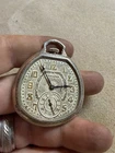 Antique HAMILTON Crescent Case pocket watch railroad? Runs jeweled vintage old